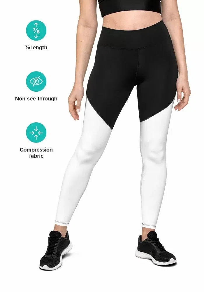 Red Cheetah Compression Leggings with Pocket